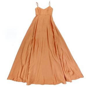 SHOW ME YOUR MUMU Faith Maxi Dress Copper Luxe Satin Romantic Bridesmaid Gown